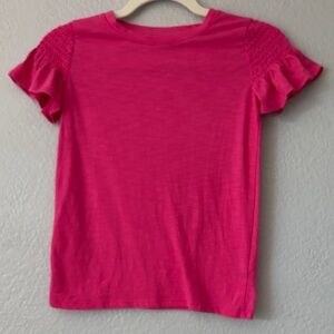 Cat & Jack Pink Ruffle Sleeve Blouse